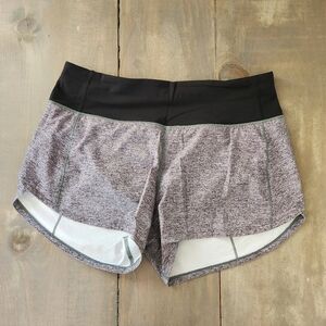 Lululemon Heather Lux Speed Up Running Short - Size 6